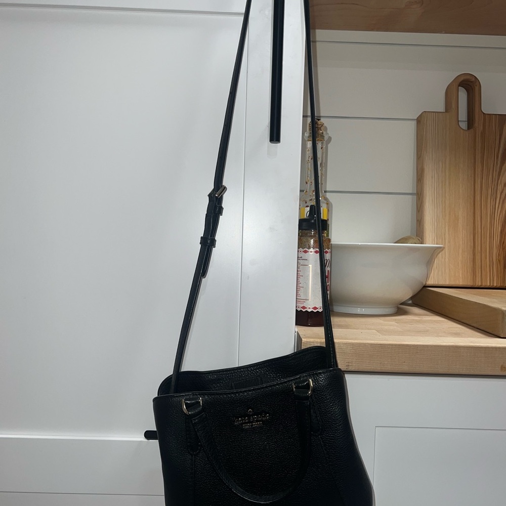 Kate Spade Black Leather Crossbody - Picture 2 of 3